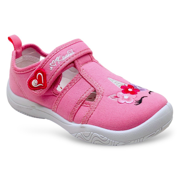 203_pink КЕНКА босоножки текстильные для девочек. (27-32)