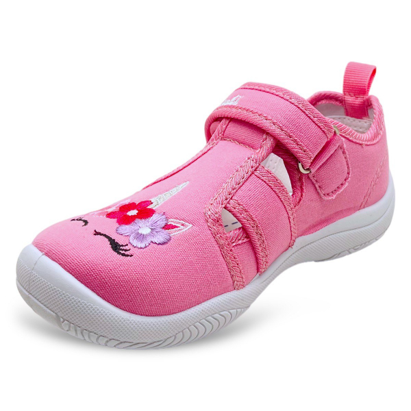 203_pink КЕНКА босоножки текстильные для девочек. (27-32)