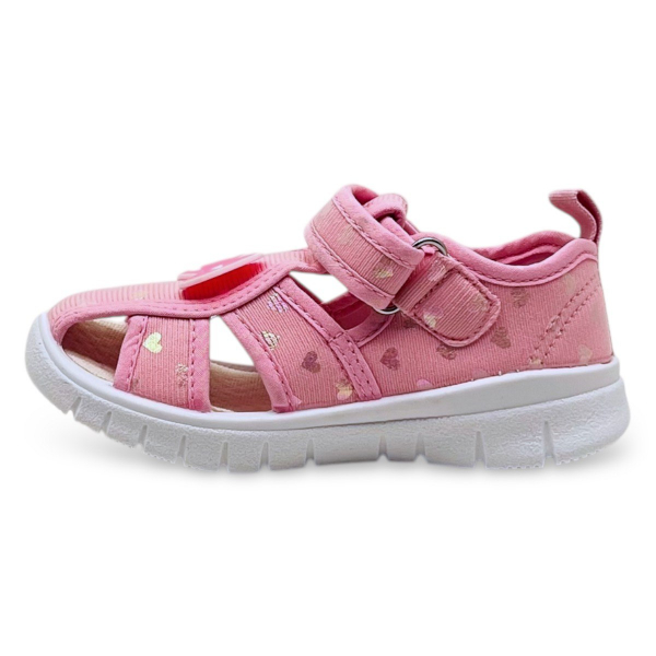 2410-03_pink КЕДБЕРРИ босоножки текстильные для девочек. (23-30)
